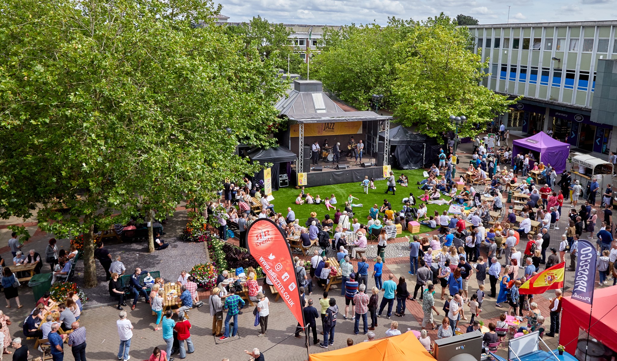 Solihull a touch of Jazz festival 2019. Production by Cannock Sound