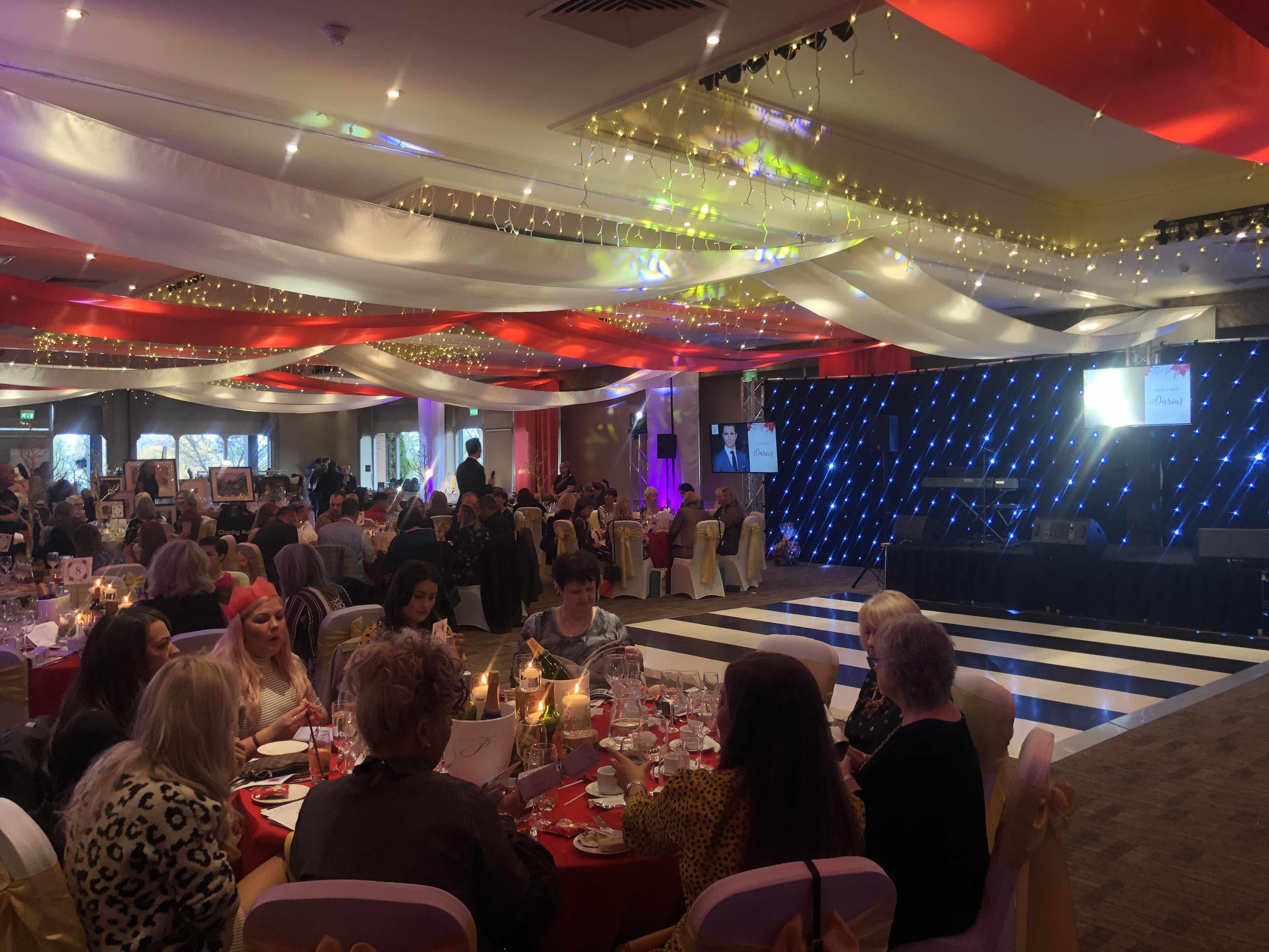 Caudwell childrens , cheshire ladies lunch , production from Cannock Sound , 