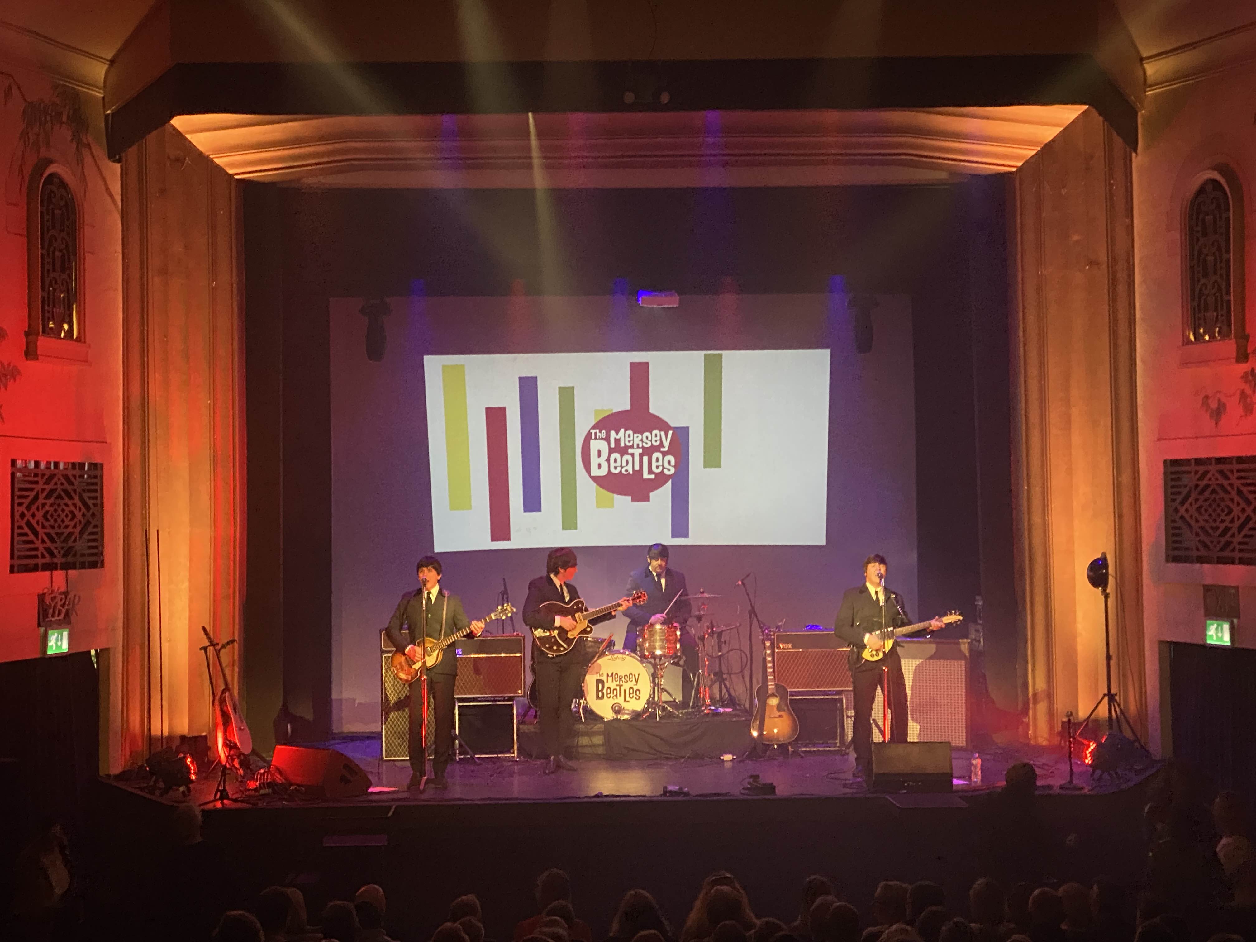 tenbury wells , mersey beatles , the beatles , the upbeat beatles , tribute band , production for touring bands , production for tribute band ,