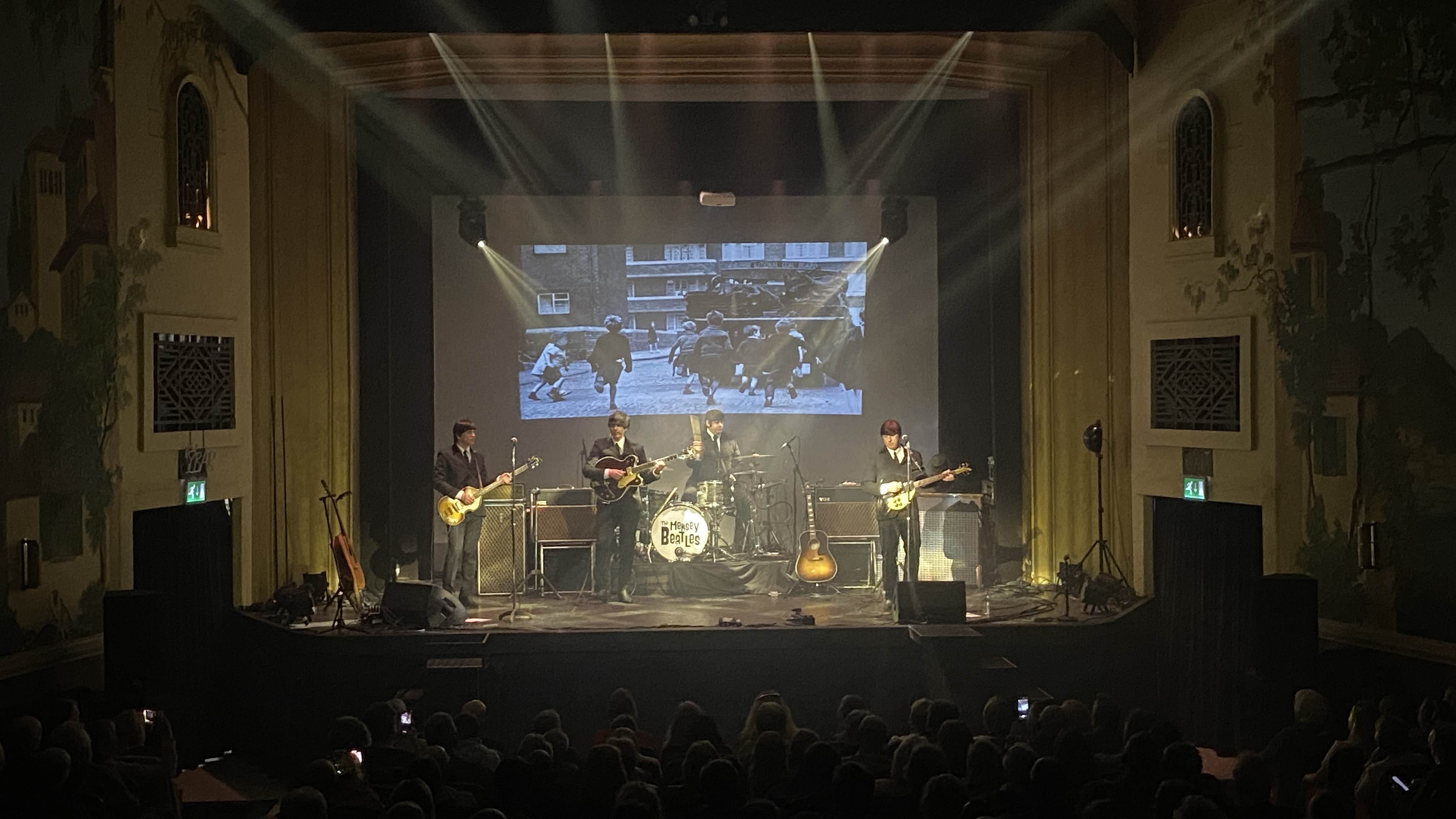 tenbury wells , mersey beatles , the beatles , the upbeat beatles , tribute band , production for touring bands , production for tribute band ,