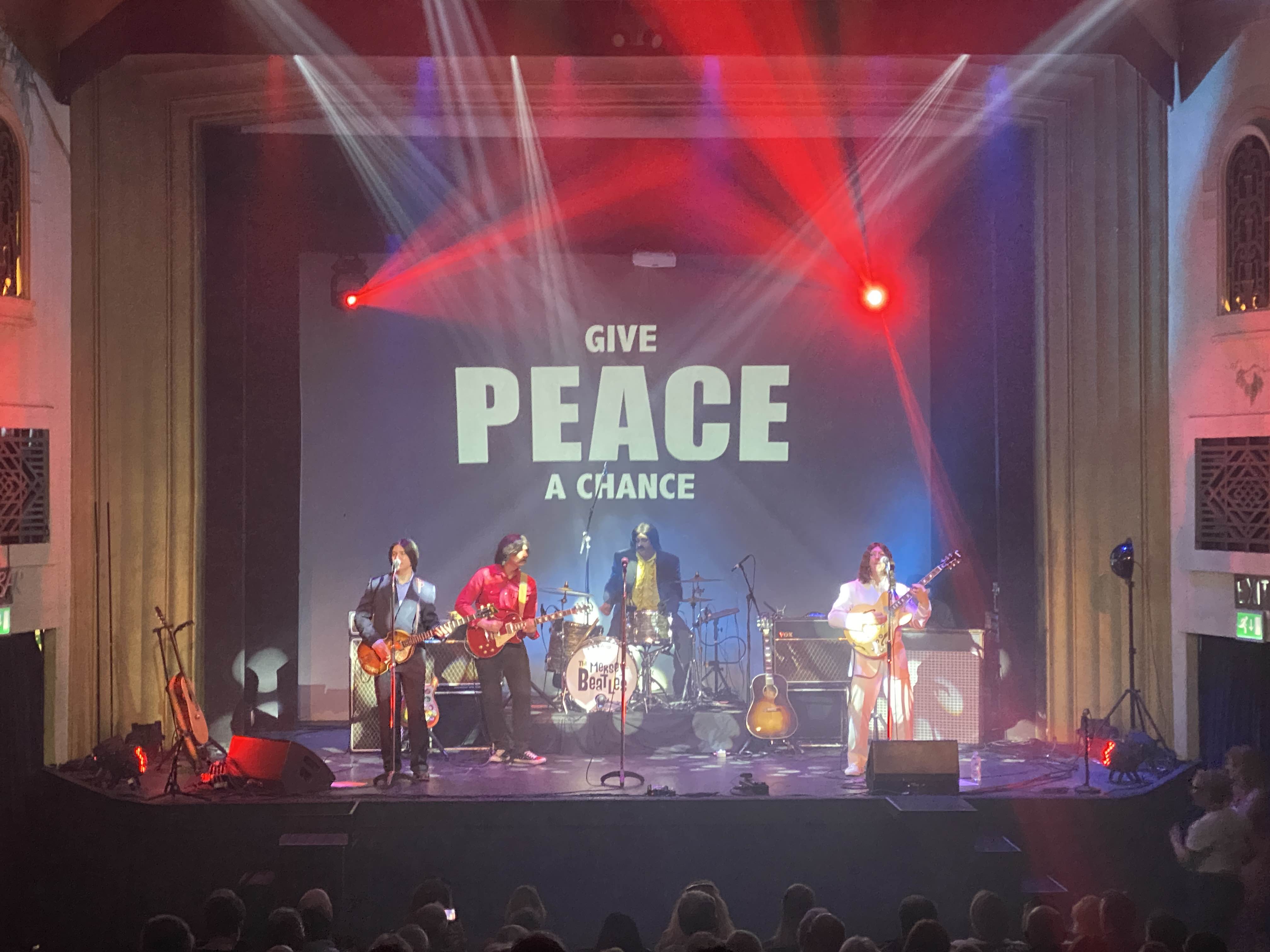 tenbury wells , mersey beatles , the beatles , the upbeat beatles , tribute band , production for touring bands , production for tribute band ,