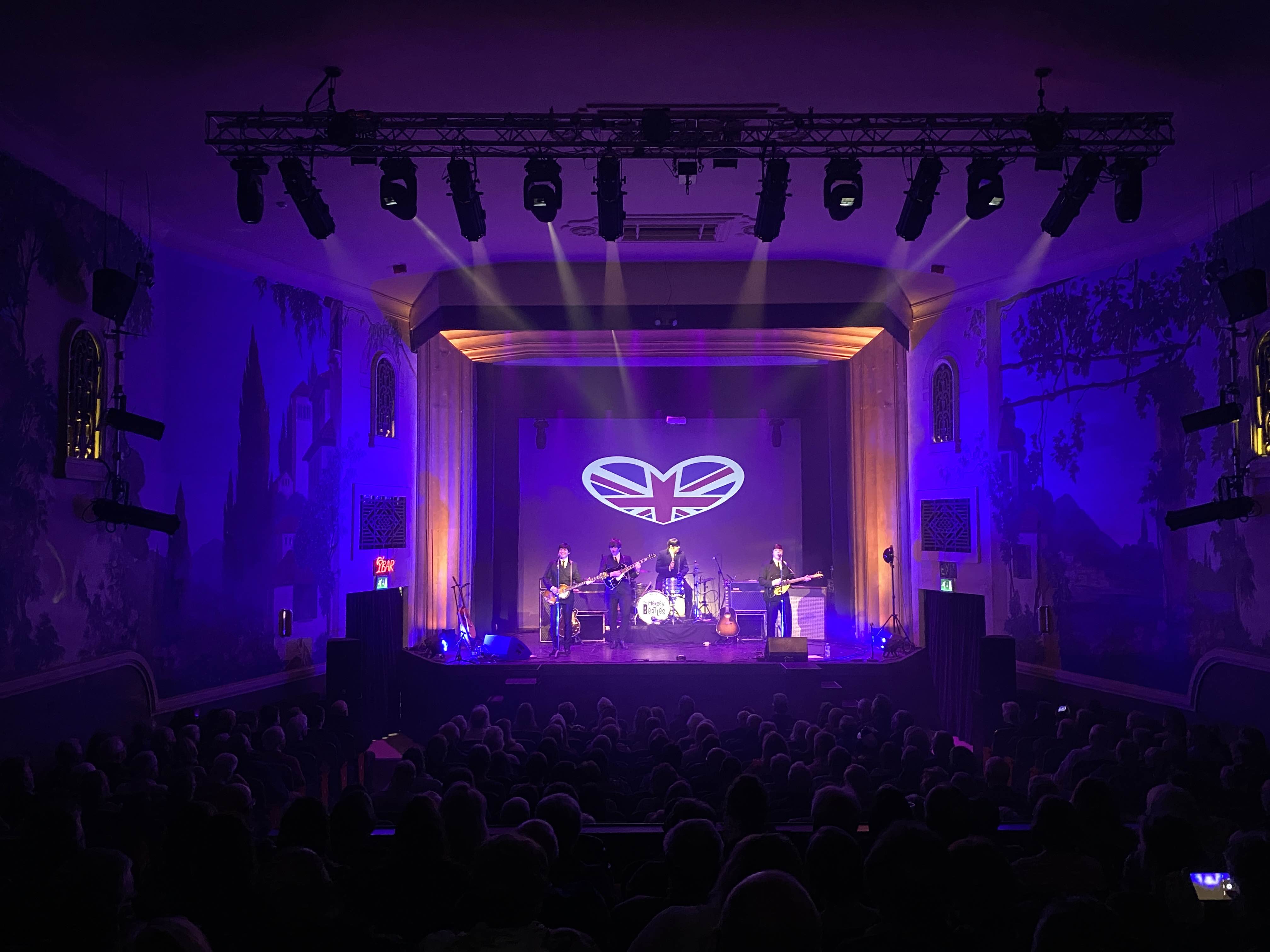 tenbury wells , mersey beatles , the beatles , the upbeat beatles , tribute band , production for touring bands , production for tribute band ,