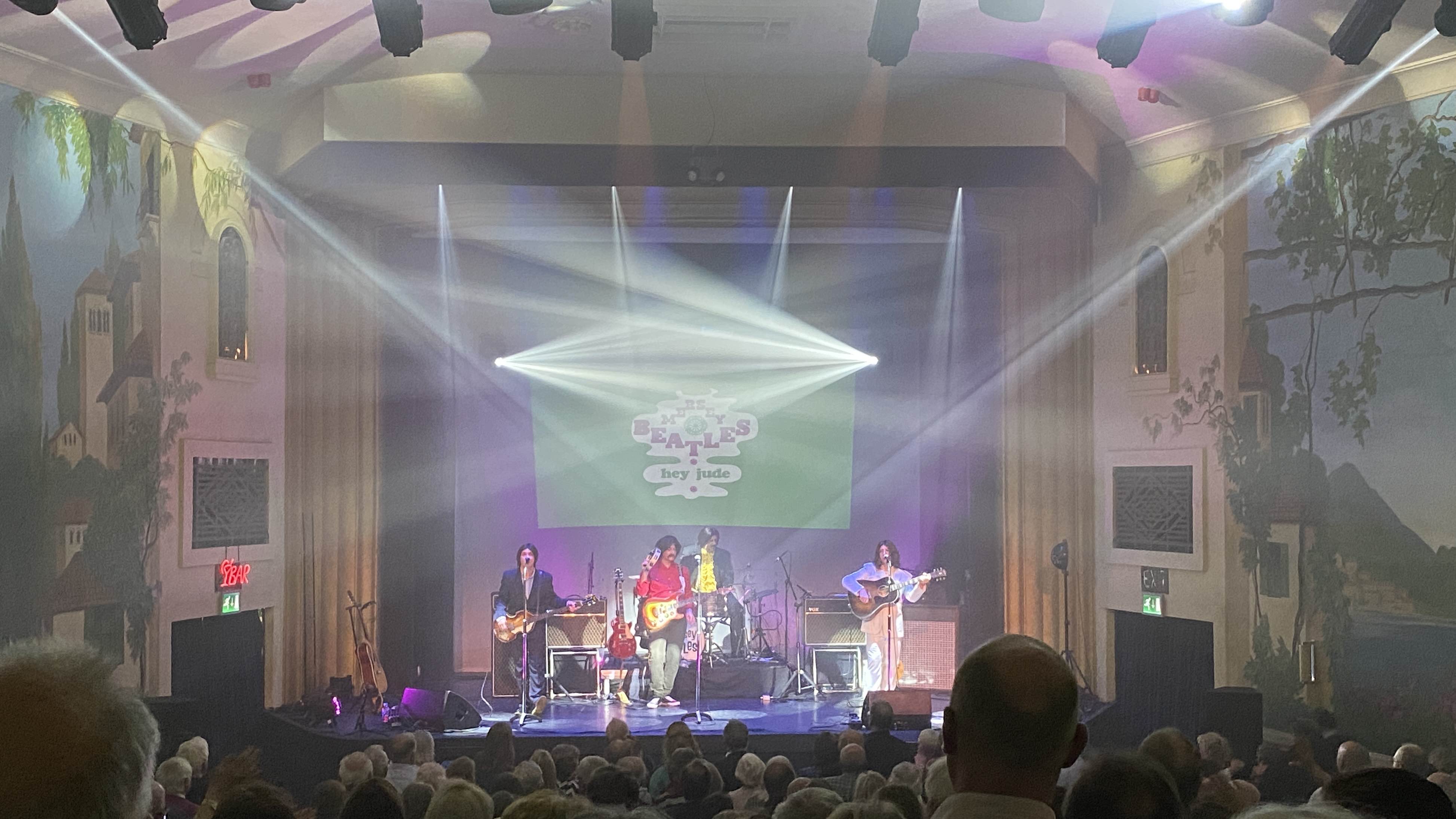 tenbury wells , mersey beatles , the beatles , the upbeat beatles , tribute band , production for touring bands , production for tribute band ,