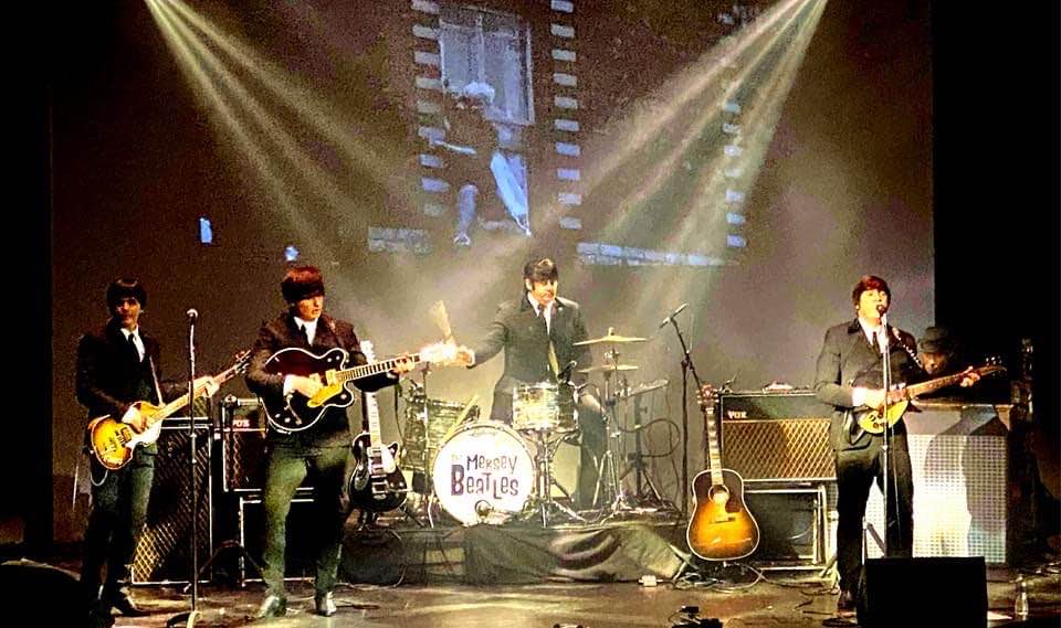 tenbury wells , mersey beatles , the beatles , the upbeat beatles , tribute band , production for touring bands , production for tribute band ,
