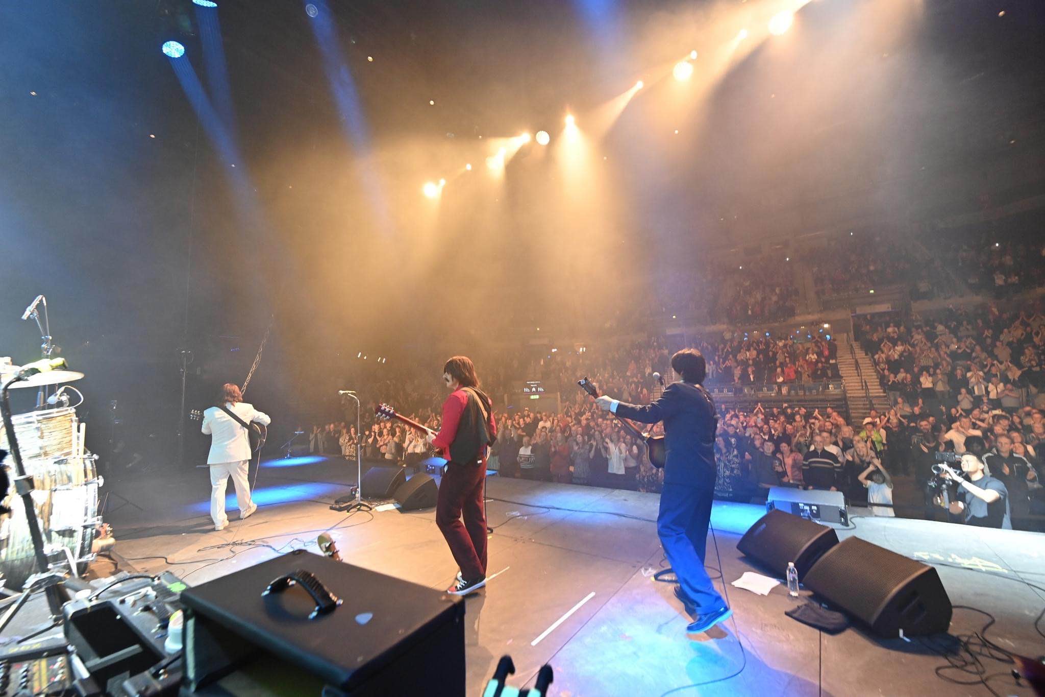 mersey beatles , the beatles , the upbeat beatles , hoddesdon , tribute band , production for touring bands , production for tribute band , liverpool arena , liverpool , M&S arena ,