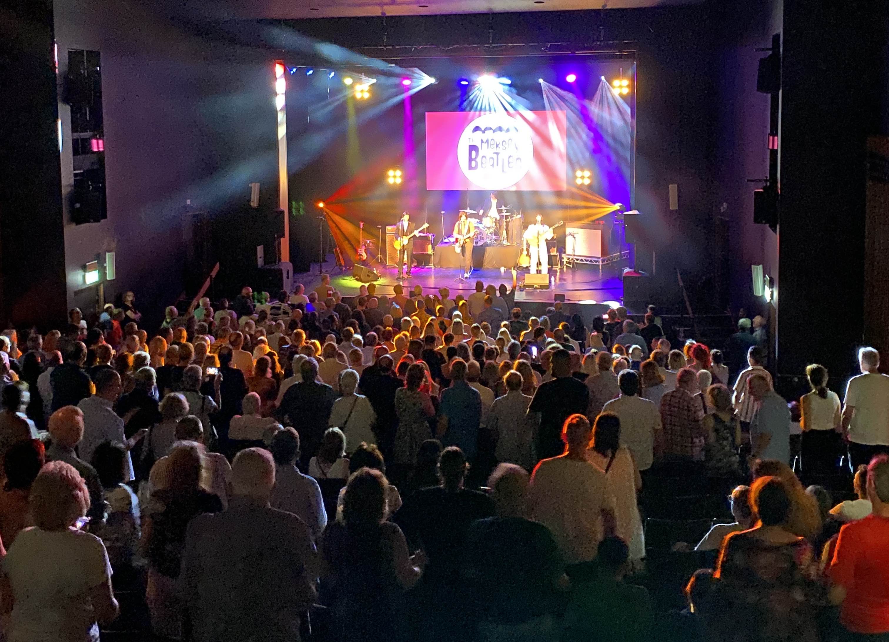 mersey beatles , the beatles , the upbeat beatles , kings lynn , corn exchange, tribute band , production for touring bands , production for tribute band ,