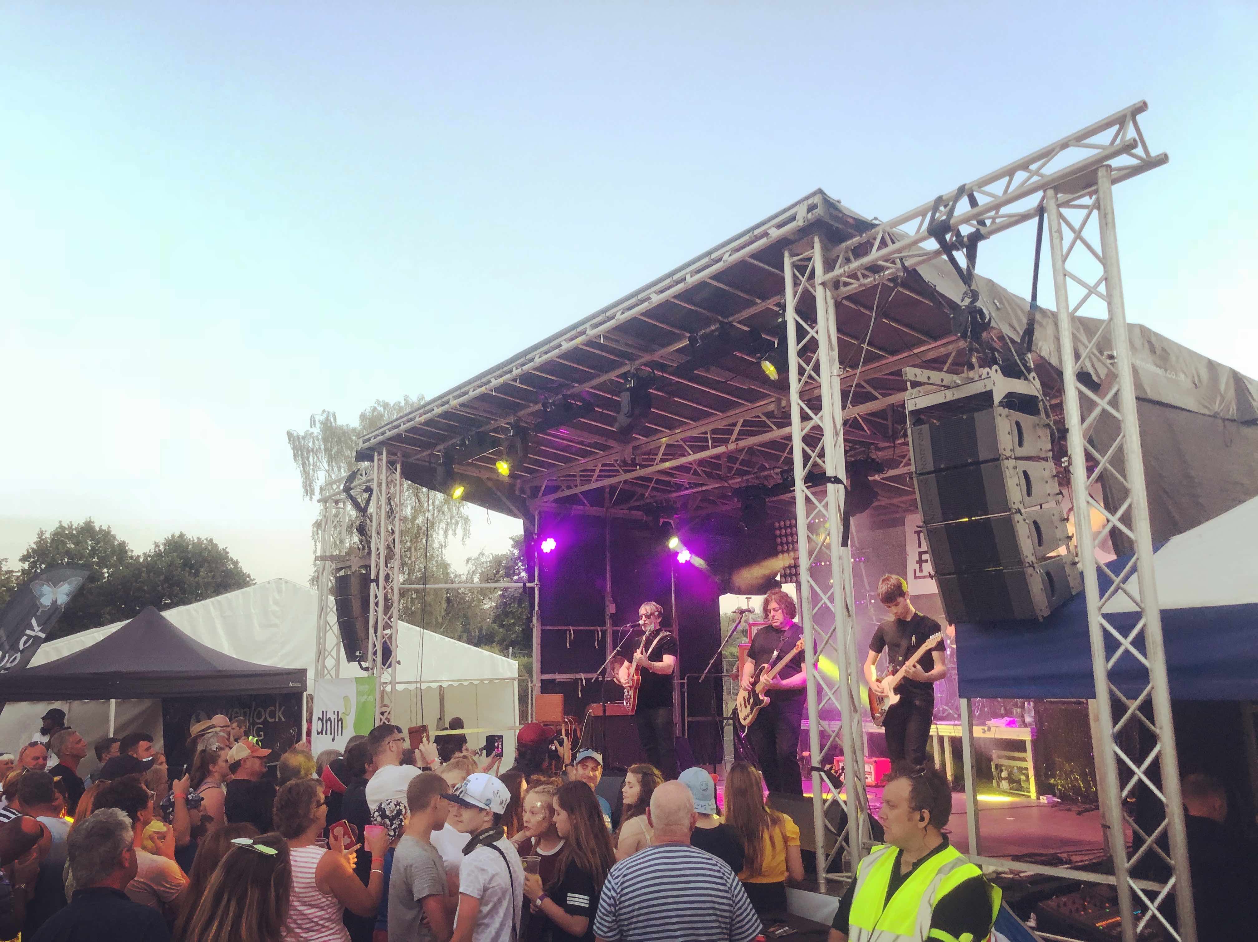 Tenbury Wells Music Festival , private festival hire , lighting seeds live ,