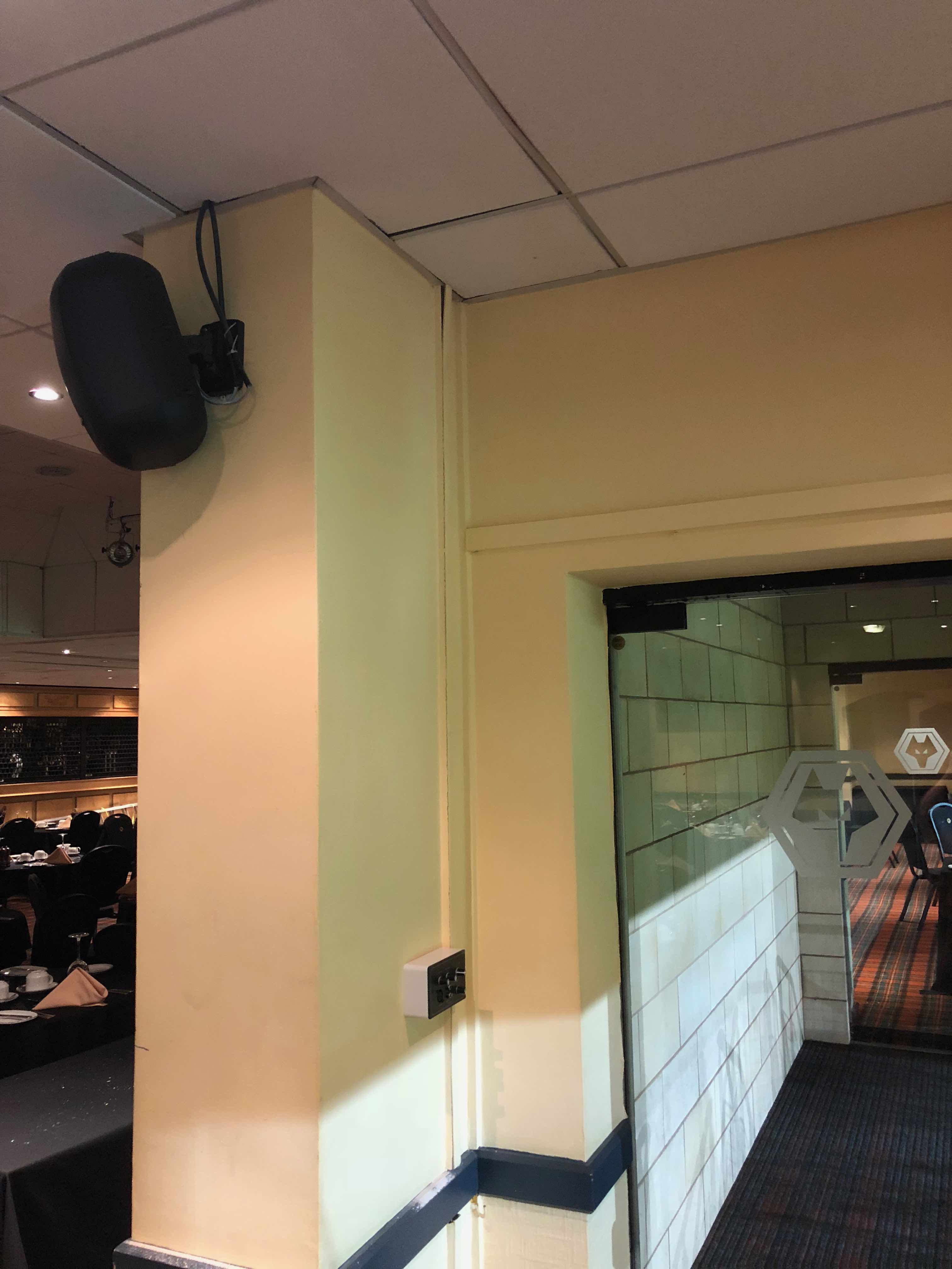 Audio install at Wolves FC, Wolverhampton