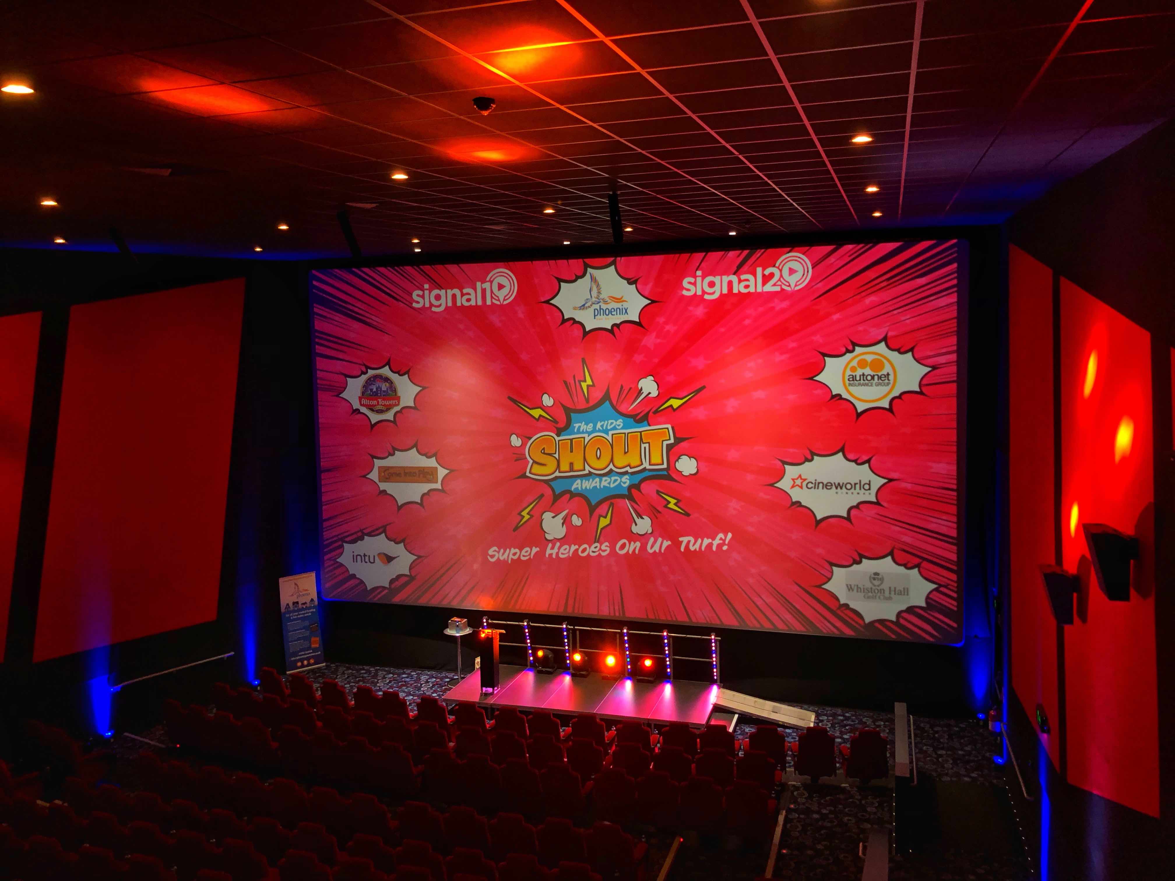 Signal Radio Kids Shout awards in Cineworld Stoke On Trent 2019