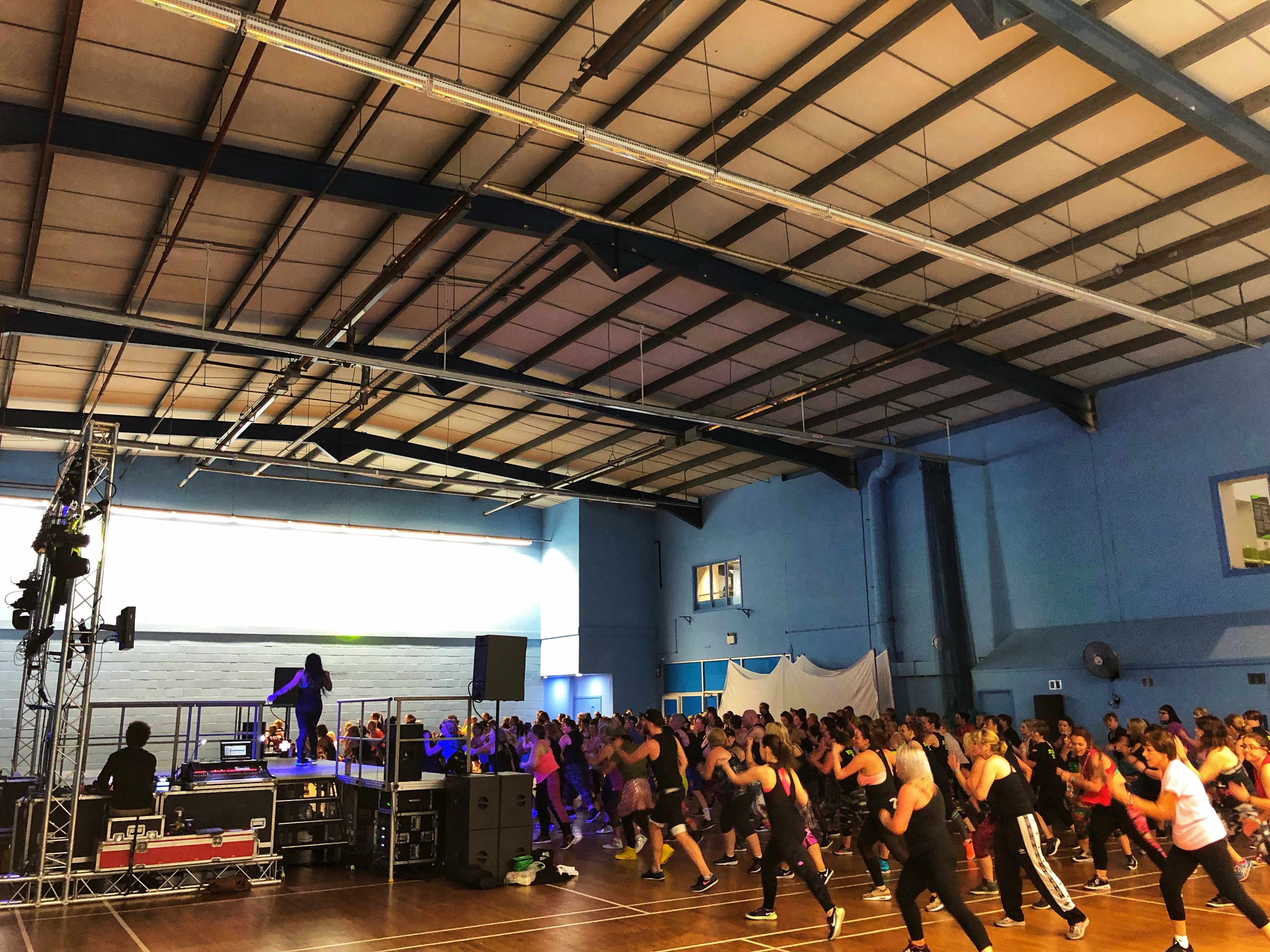 Ribby fitness weekend 2019 production by Cannock Sound