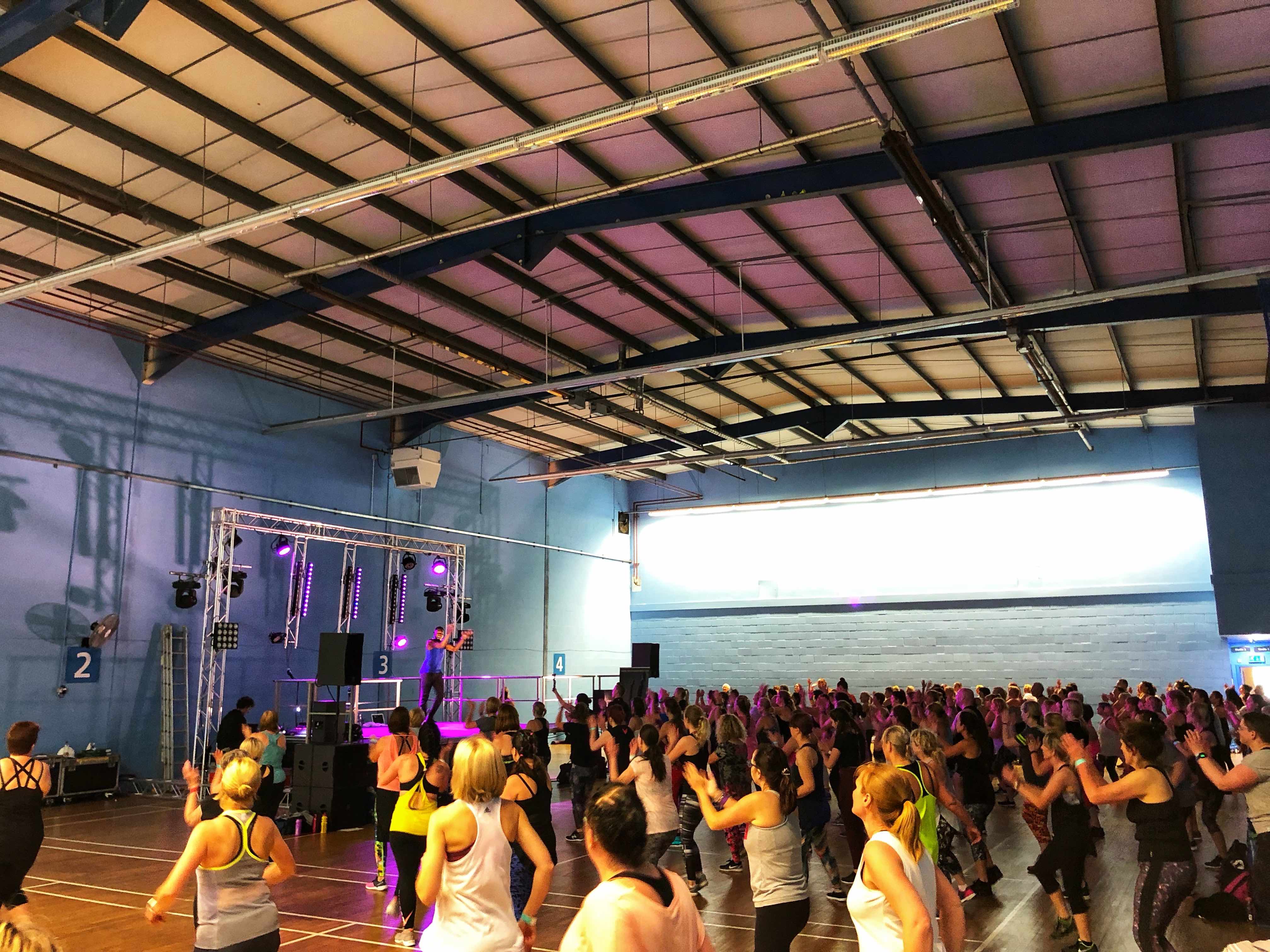 Ribby fitness weekend 2019 production by Cannock Sound