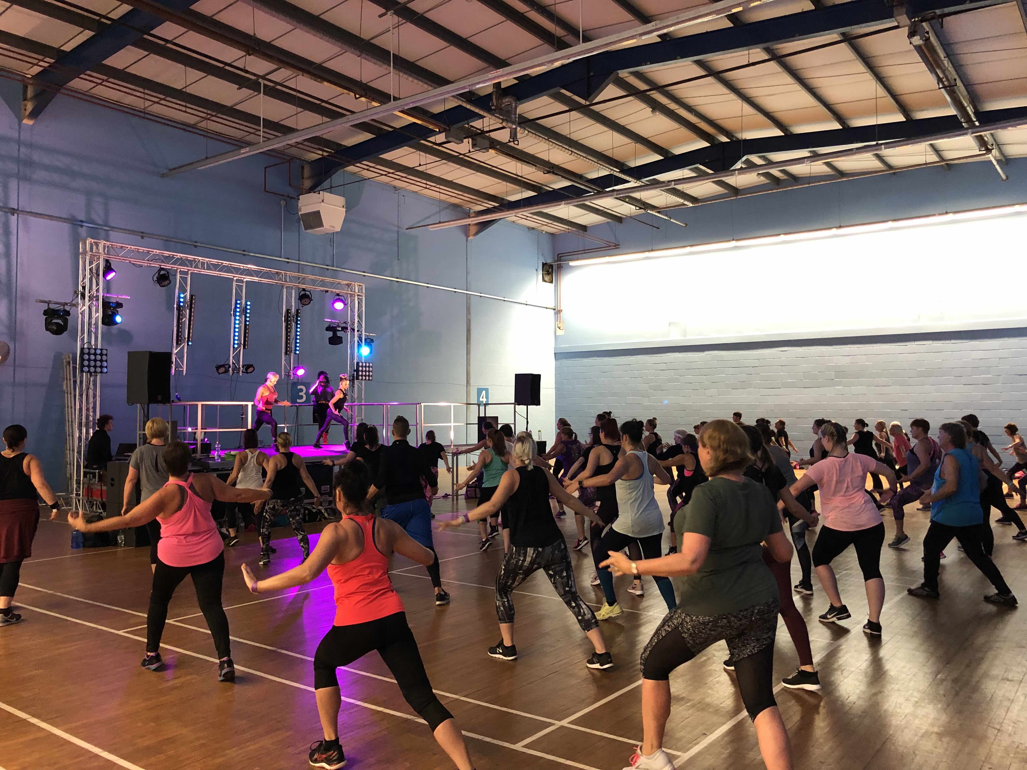 Ribby fitness weekend 2019 production by Cannock Sound