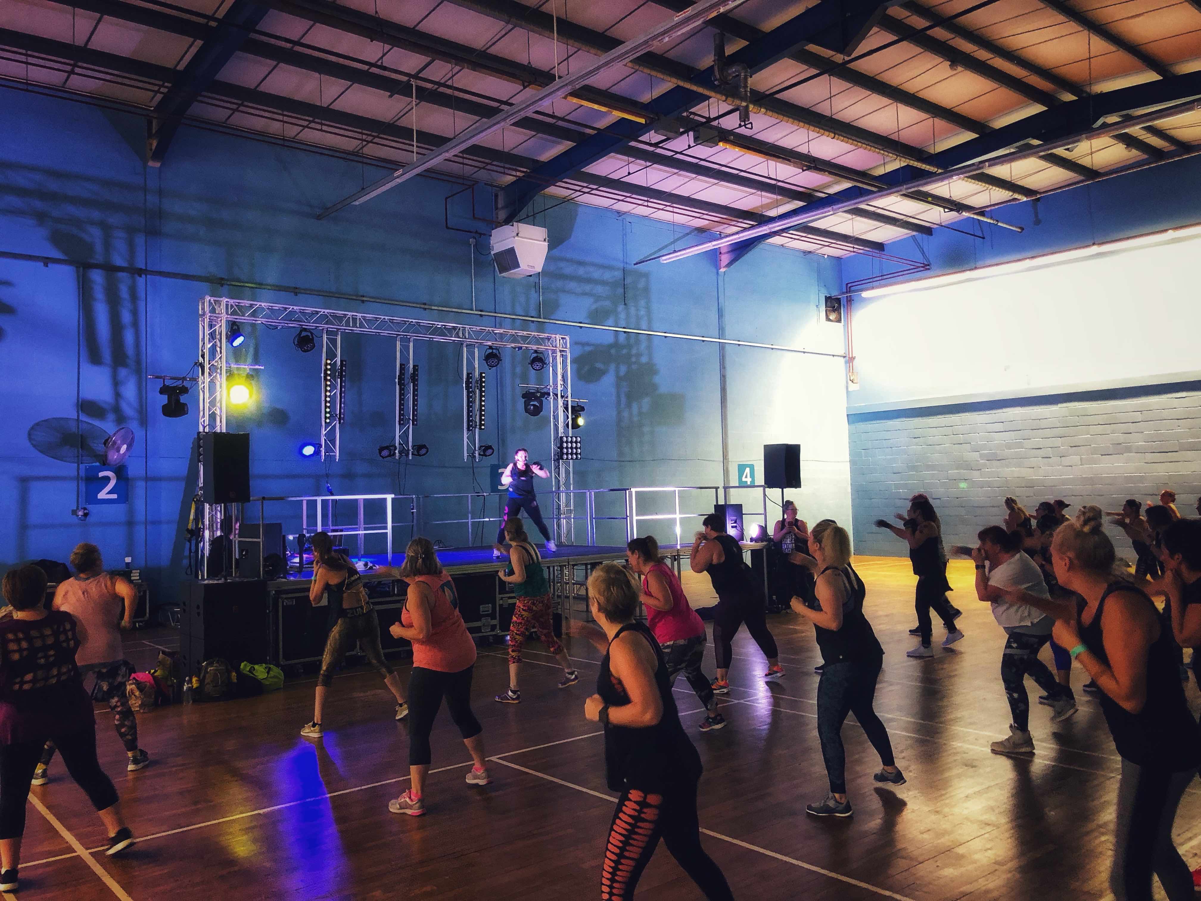 Ribby fitness weekend 2019 production by Cannock Sound