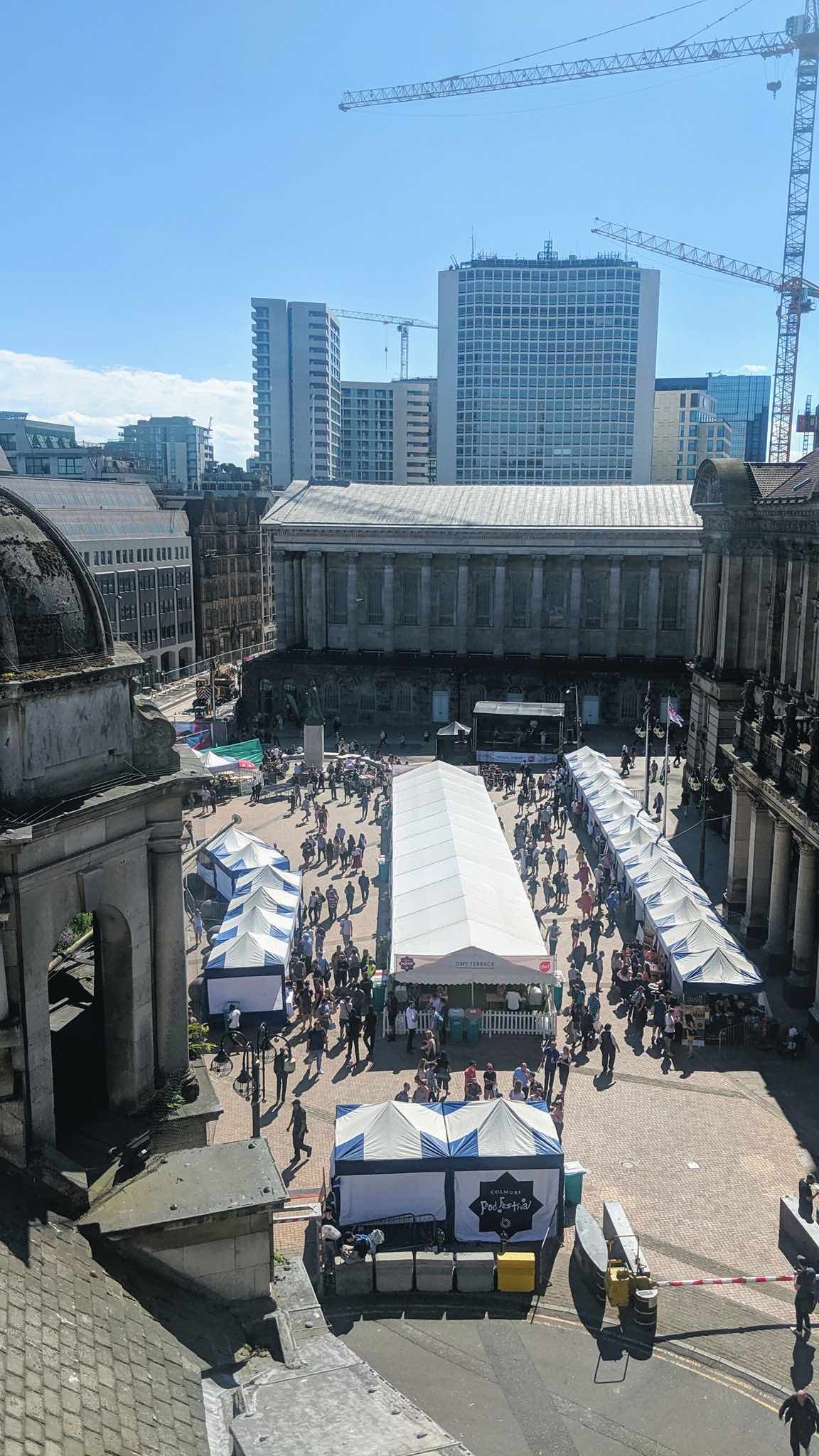 Colmore Food Festival , outdoor festival Birmingham , Birmingham free festival , production in Birmingham , 