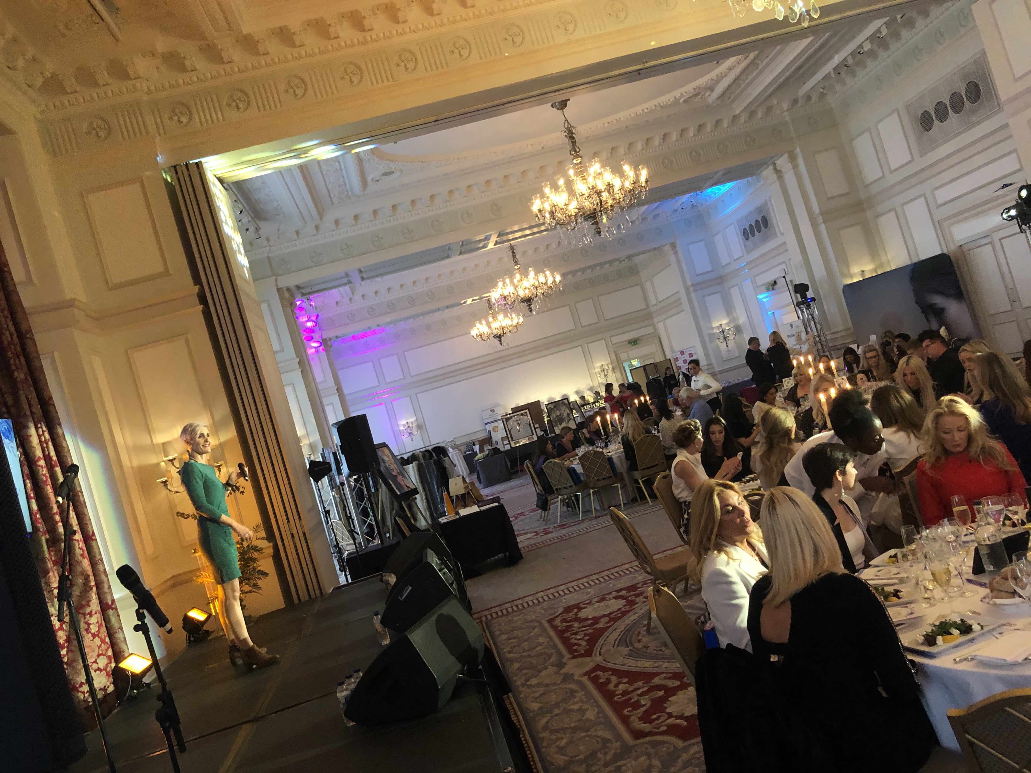 caudwell children , caudwell children ladies lunch , caudwell children london , simon webbe , fund raising production , lighting hire for ladies lunch , sound hire for ladies lunch , cannock sound , stagemen , stage men , 