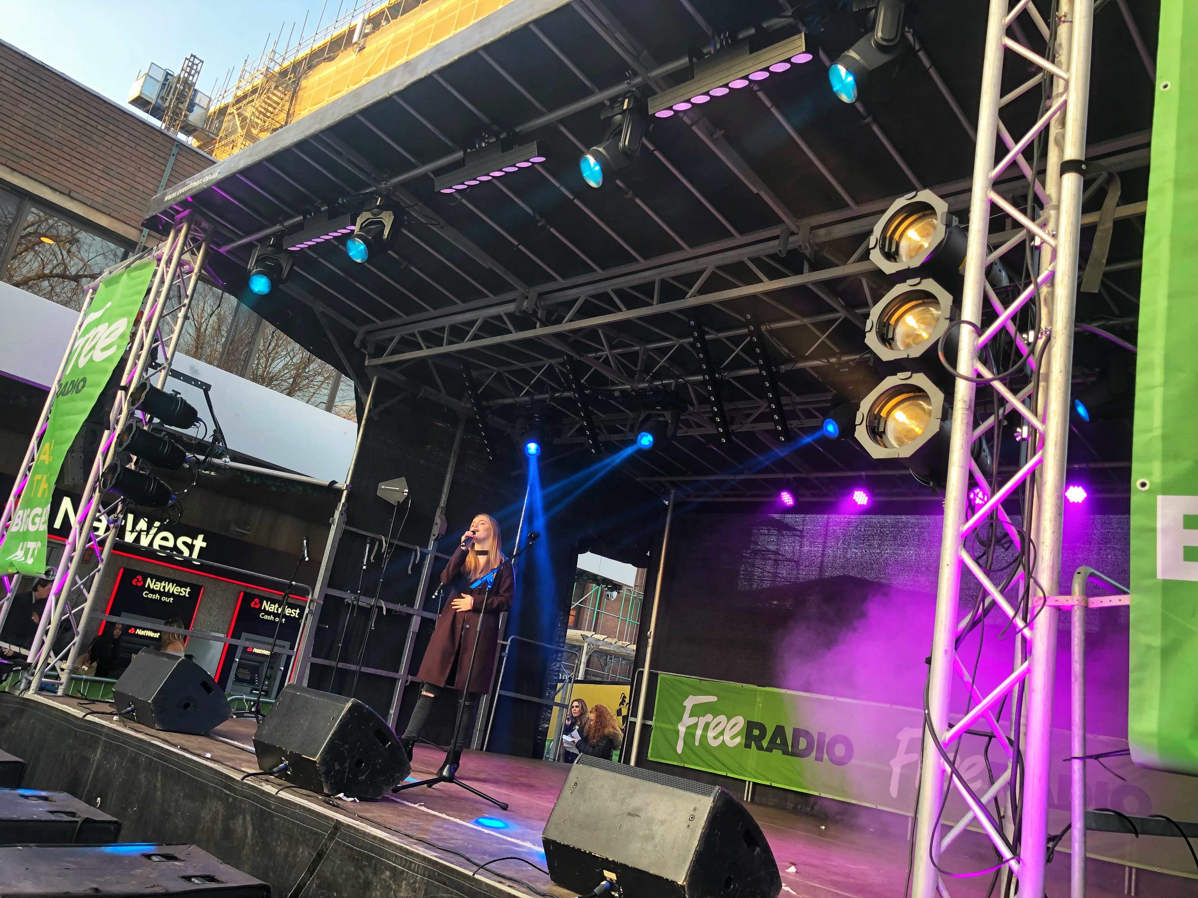 Sutton Coldfield , Sutton , Birmingham , Christmas , lights , switch on , 2018 , 2019 , gold , production , stage , hire , rent , rental , 