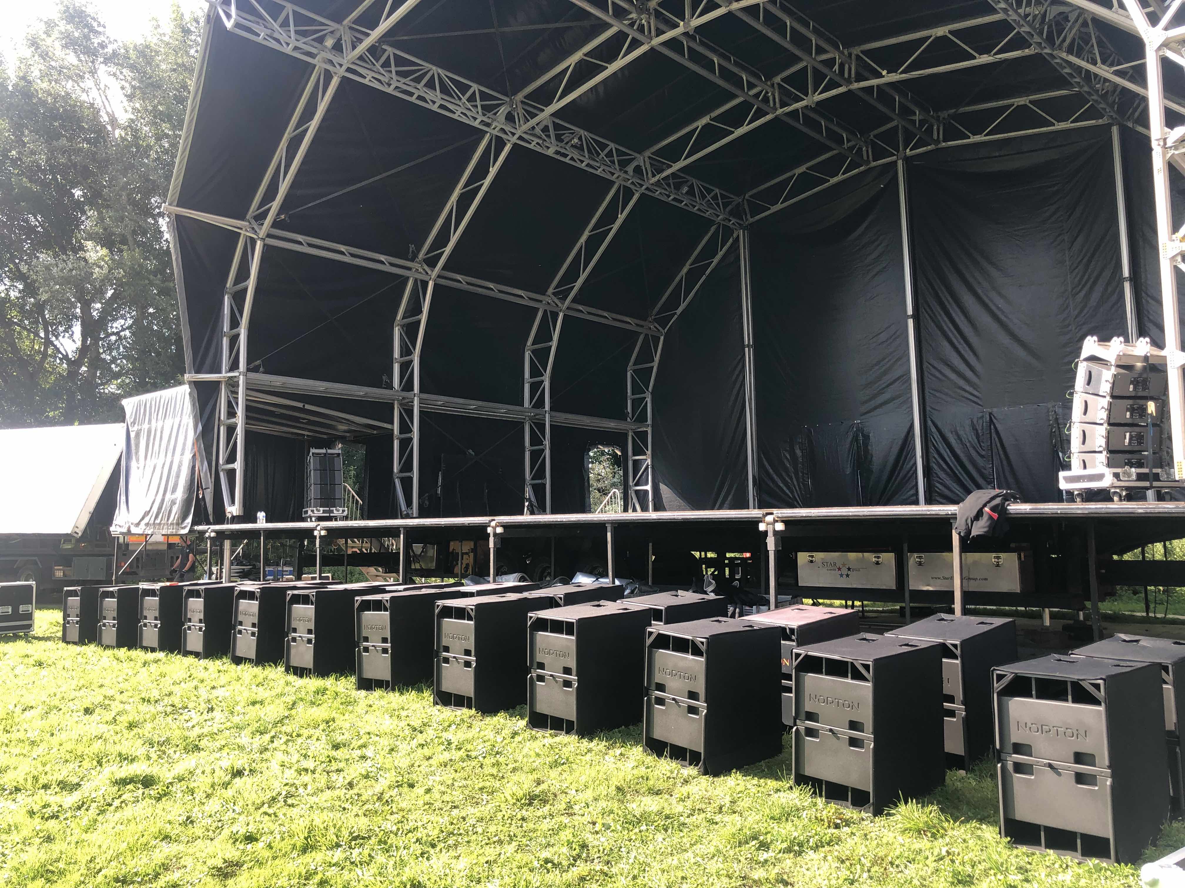 private festival event production by Cannock Sound