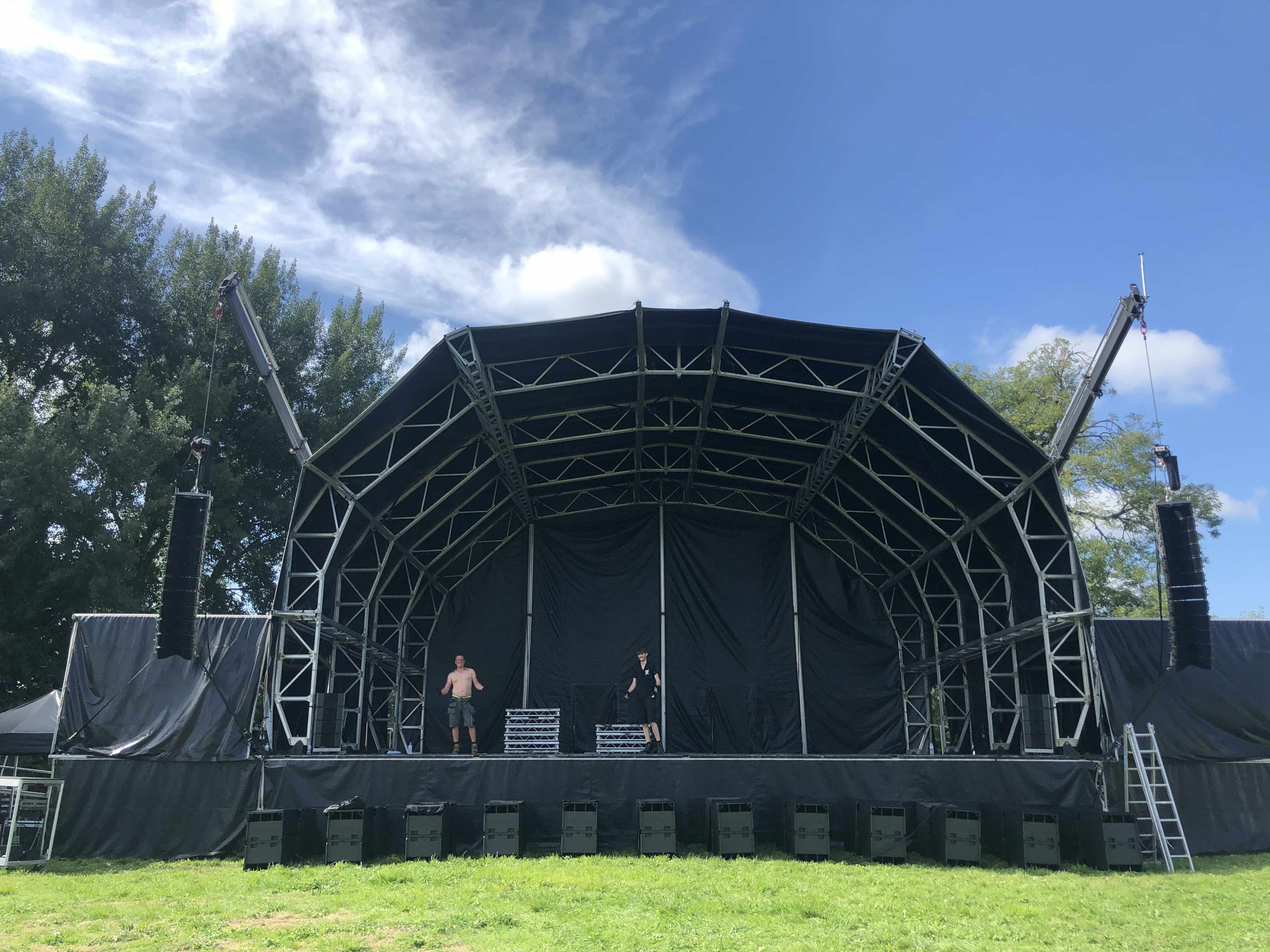 private festival event production by Cannock Sound
