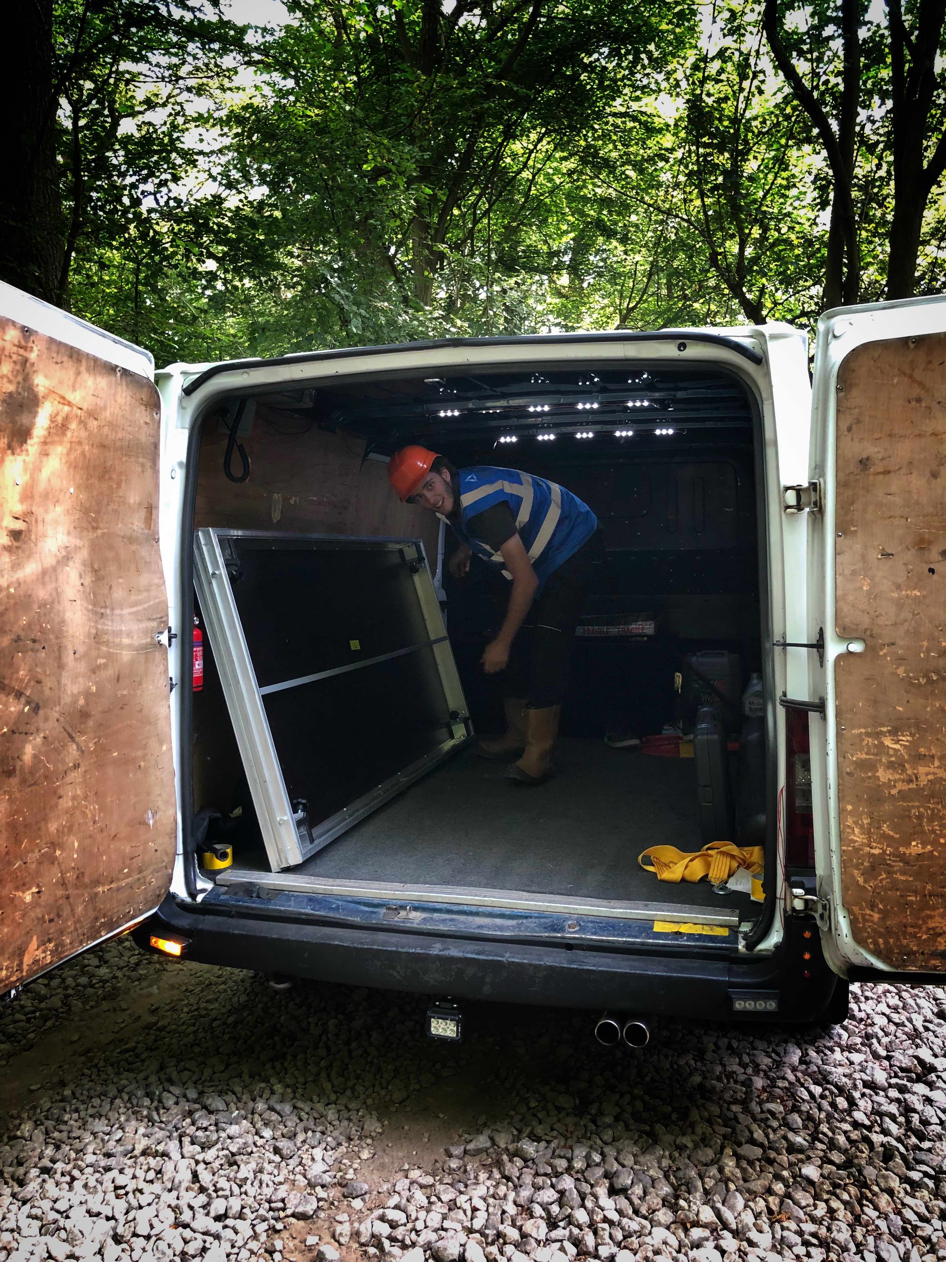 HRH The Prince of Wales  , Norbury Junction , staging for royal family , royal visit , production for royal visit , stage hire , royal crest , stafford royal family , 