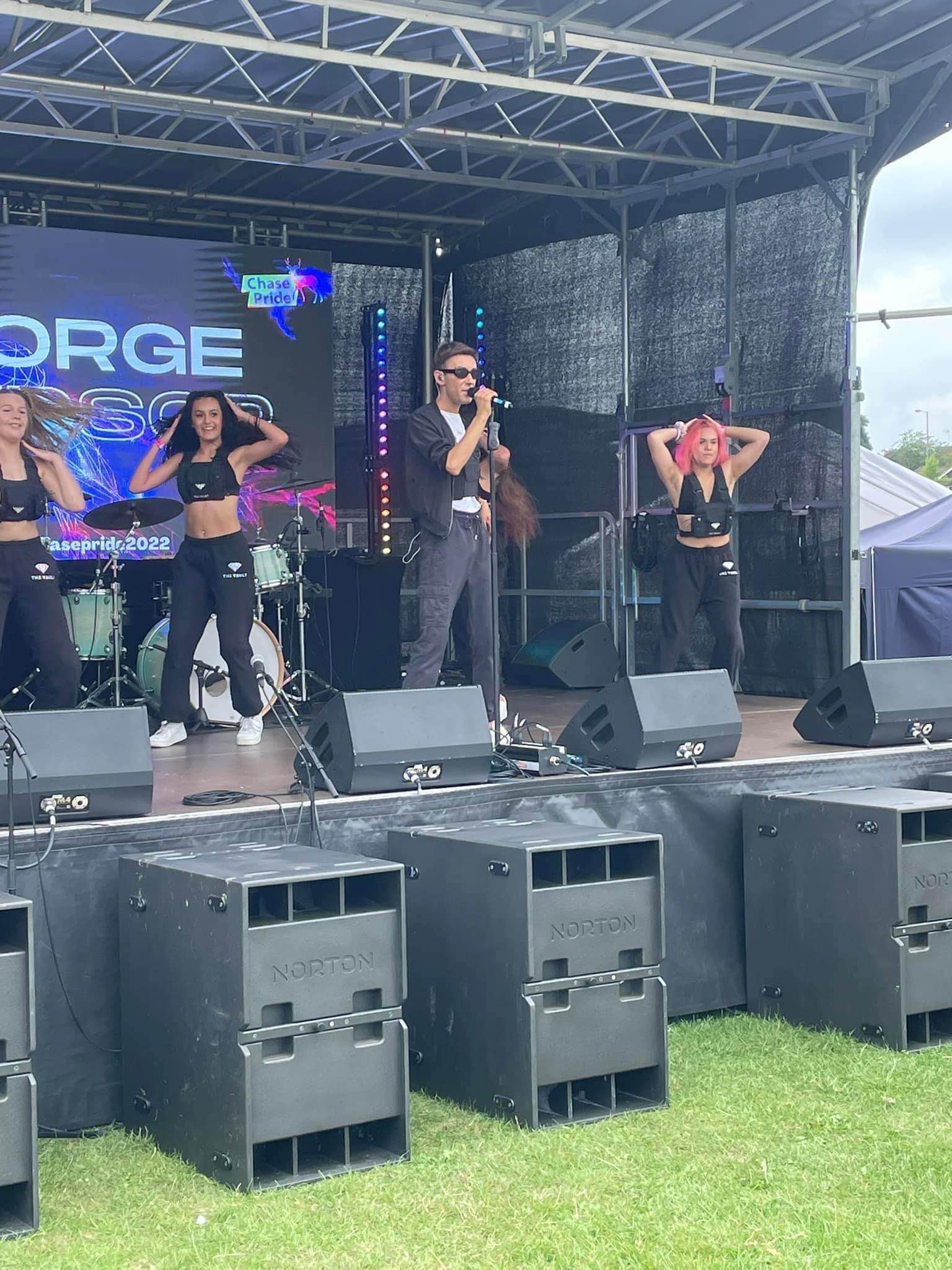 cannock chase pride , chase pride , hednesford , pride 2022 , pride cannock , cannock chase pride , danny beard , cheryl hole , stage men , cannock sound , cannock sound hire ,