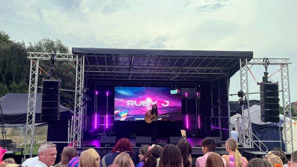 cannock chase pride , chase pride , hednesford , pride 2022 , pride cannock , cannock chase pride , danny beard , cheryl hole , stage men , cannock sound , cannock sound hire ,