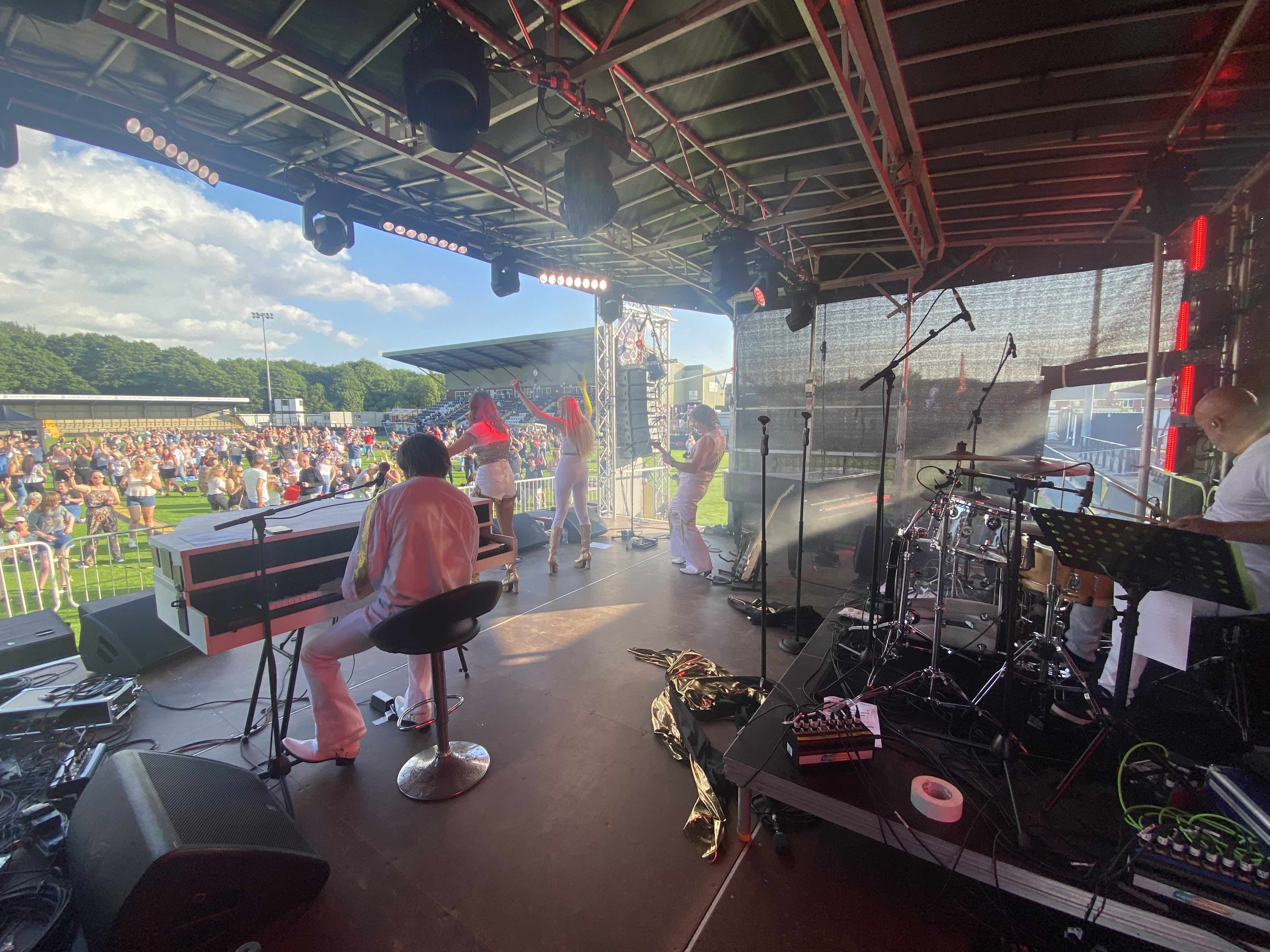 hednesford , hednesford town , hednesford FC , hednesford festival , hednesford concert , stagemen , cannock sound hire ,