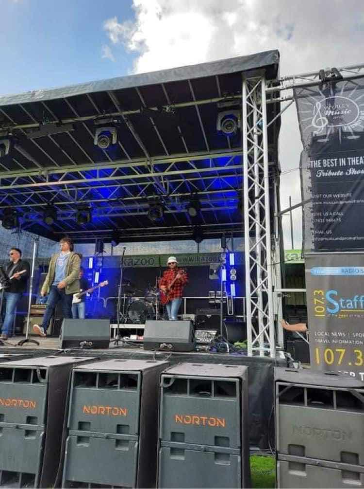 hednesford , hednesford town , hednesford FC , hednesford festival , hednesford concert , stagemen , cannock sound hire ,