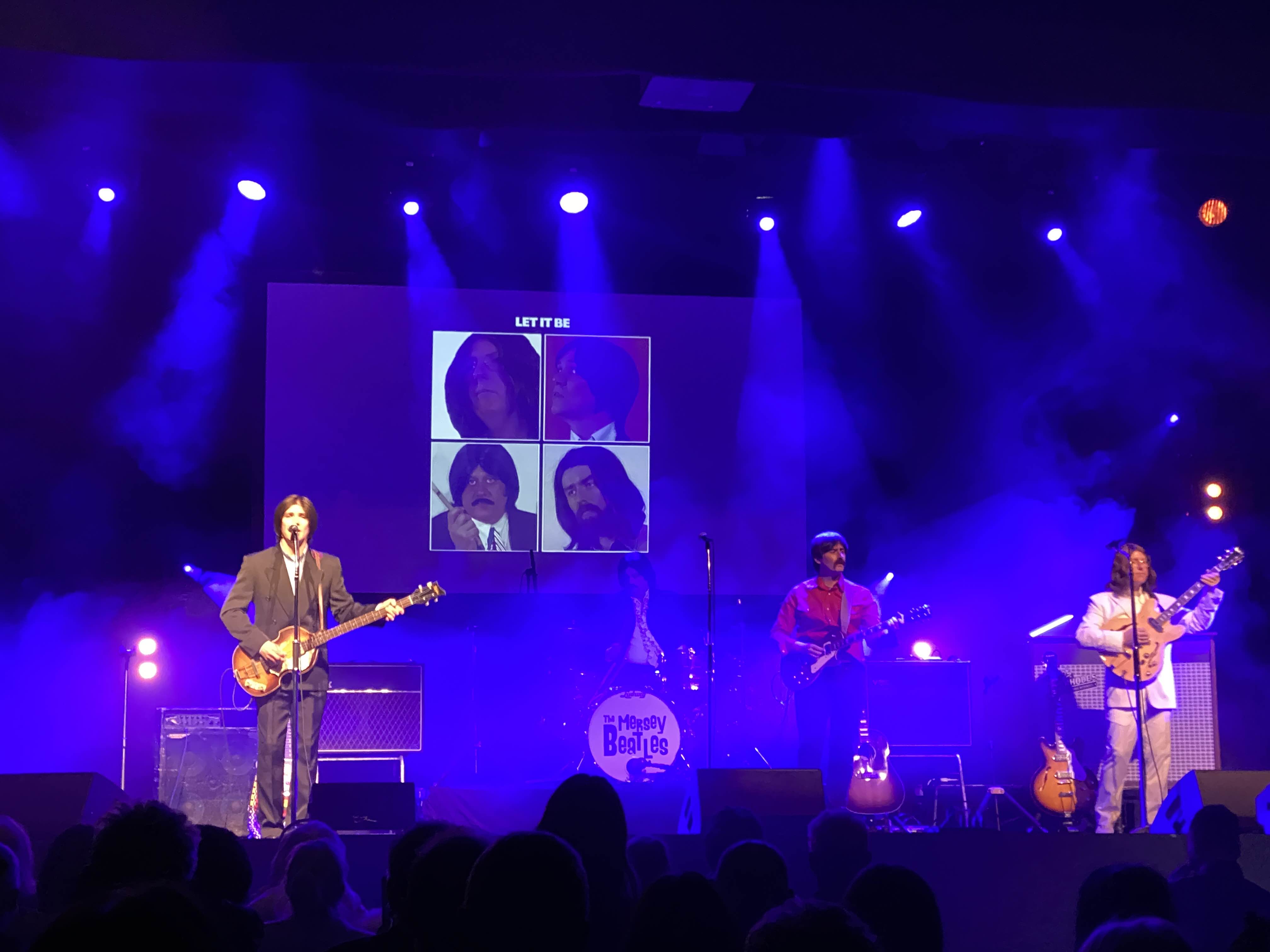 mersey beatles , the beatles , the upbeat beatles , hoddesdon , tribute band , production for touring bands , production for tribute band ,