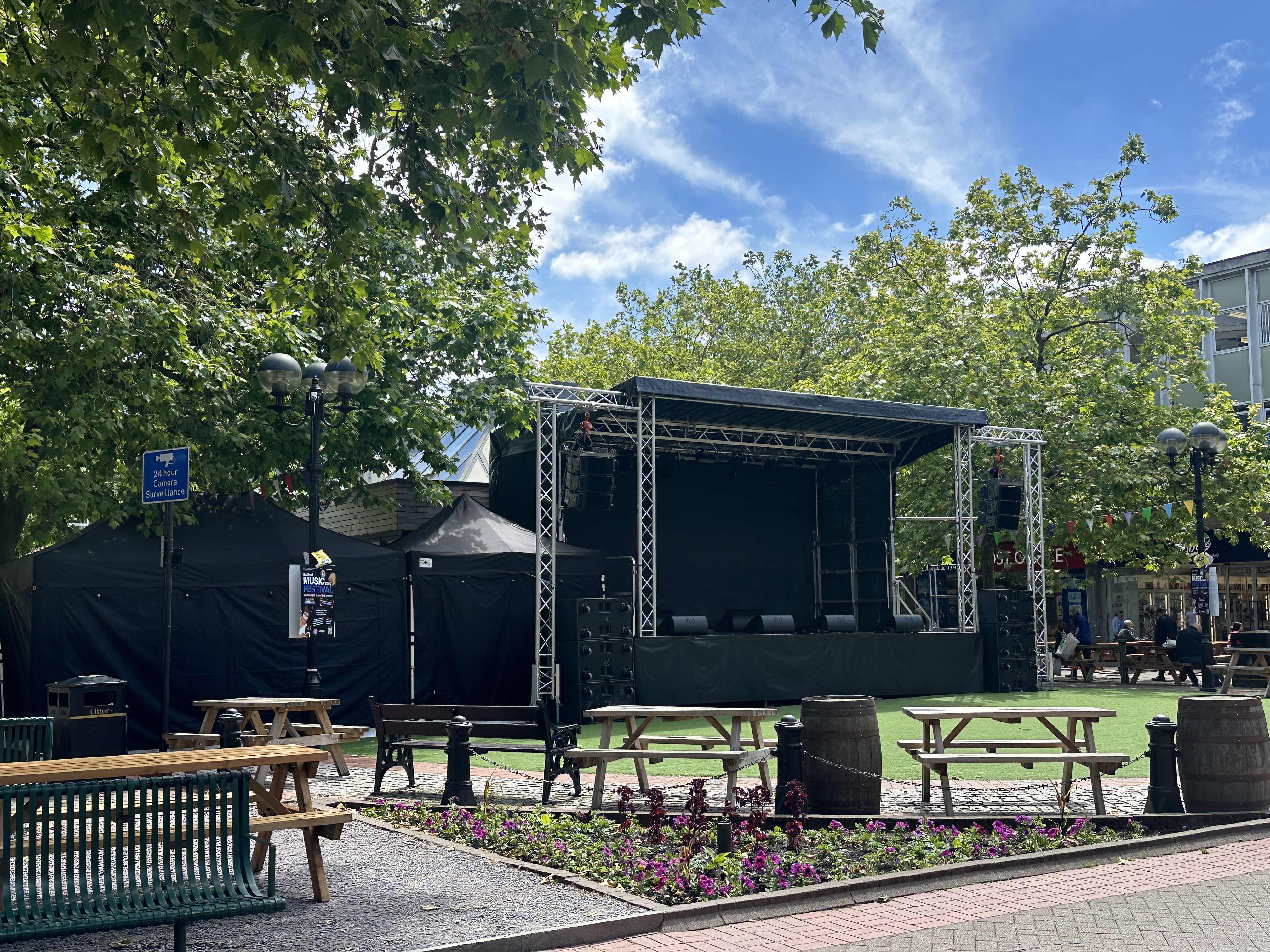 solihull music, solihull free festival , solihull summerfest , free tickets , hire , rent , stage men , cannock sound , free music solihull , whats on in solihull ,