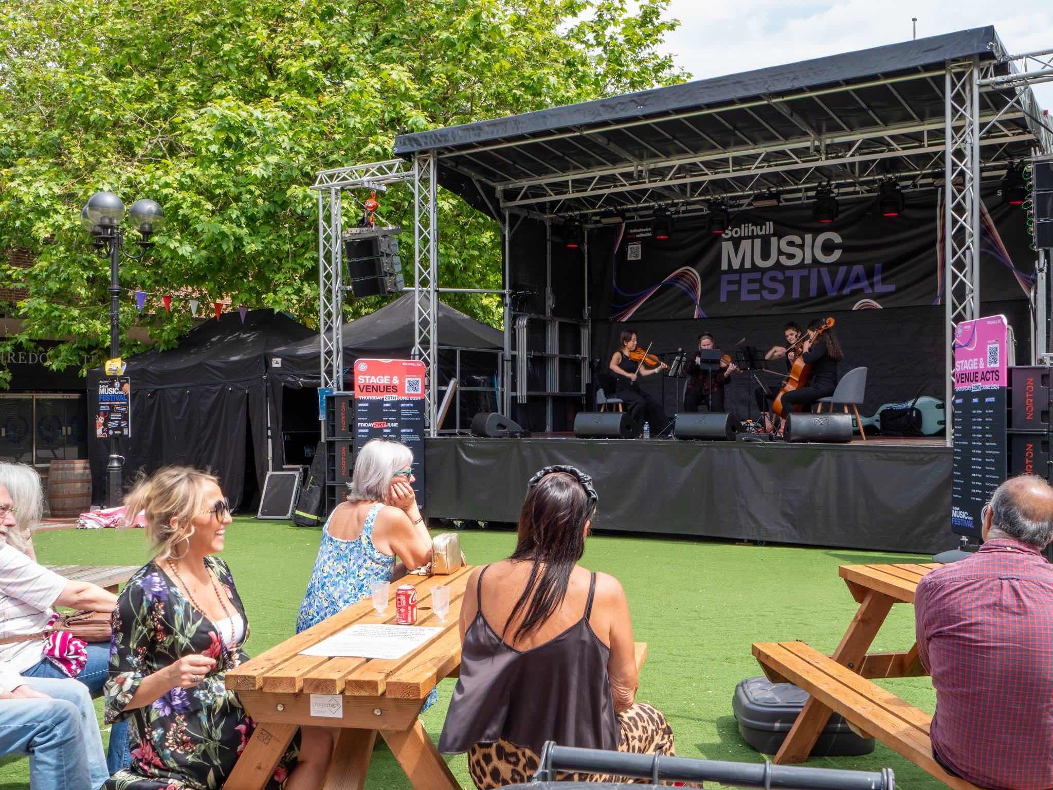 solihull music, solihull free festival , solihull summerfest , free tickets , hire , rent , stage men , cannock sound , free music solihull , whats on in solihull ,