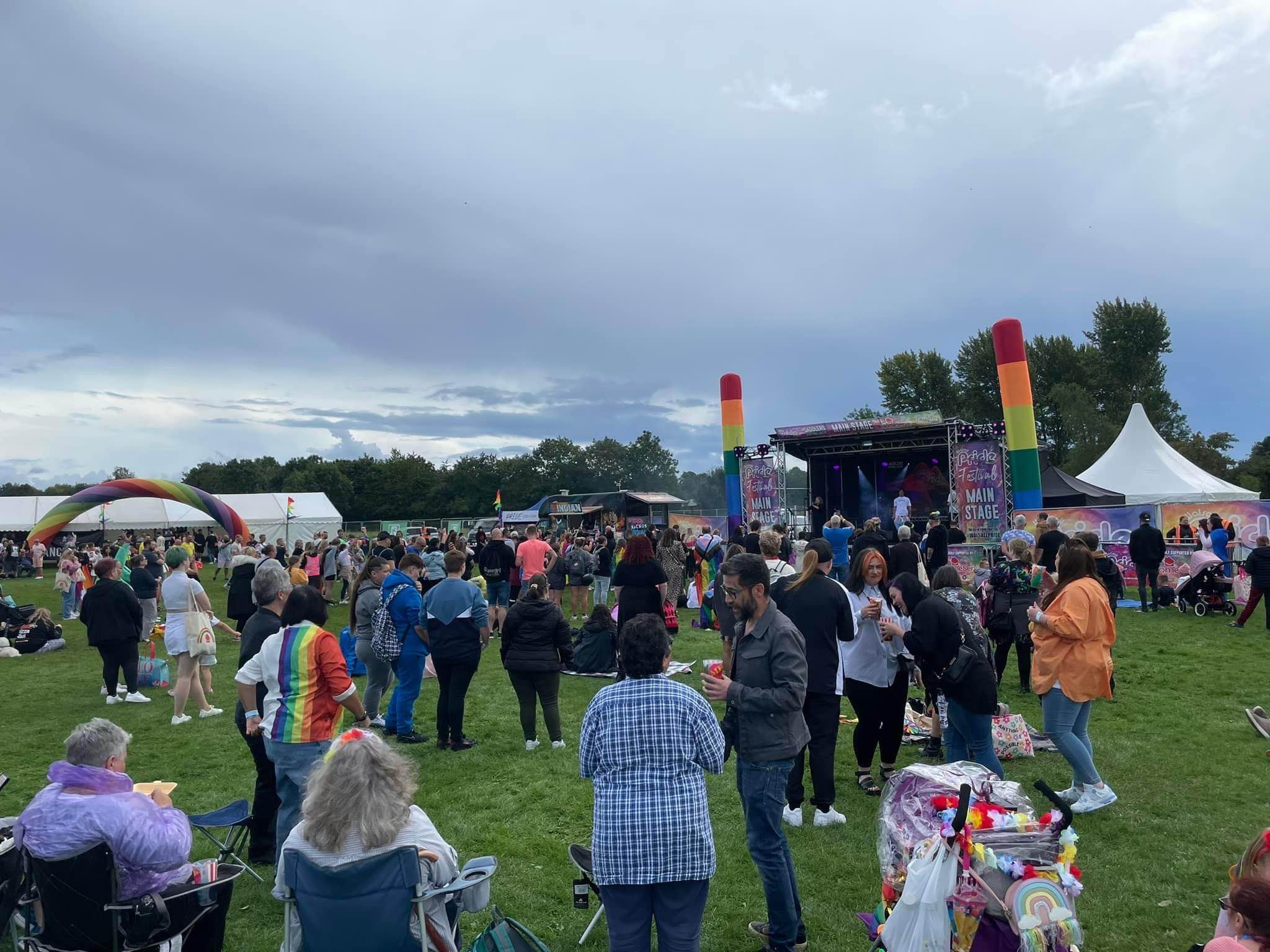walsall pride , walsall pride 2023 , walsall , stagemen , outdoor festival , eventprofs , audio production , cannock sound hire , cannock sound ,