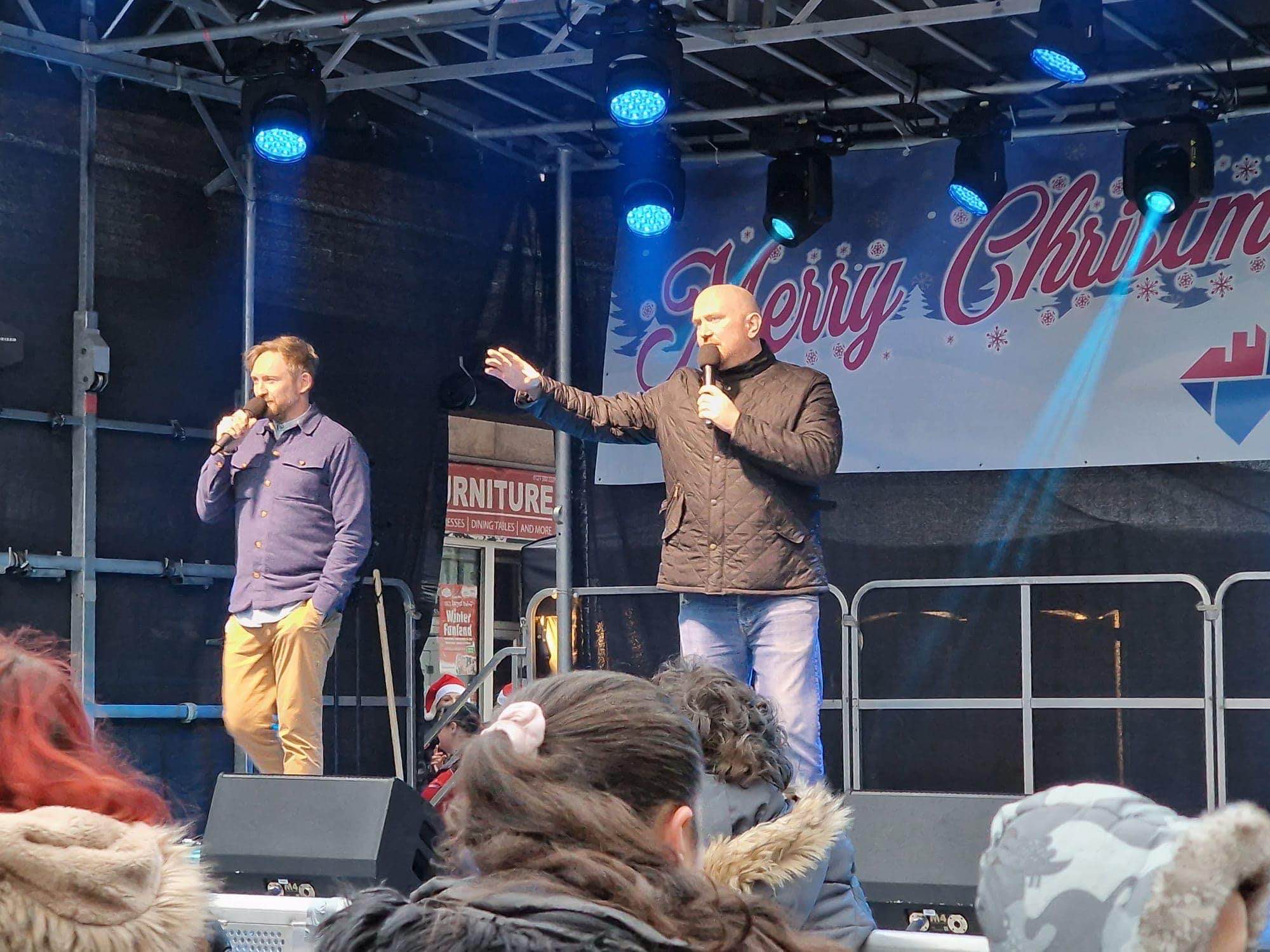 west bromwich , west bromwich bid , sandwell , christmas , 5ive , bella deanie , cannock sound , stage men ,