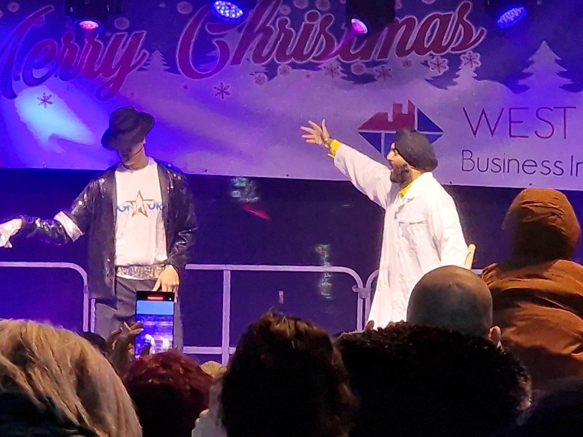 west bromwich , west bromwich bid , sandwell , christmas , 5ive , bella deanie , cannock sound , stage men ,