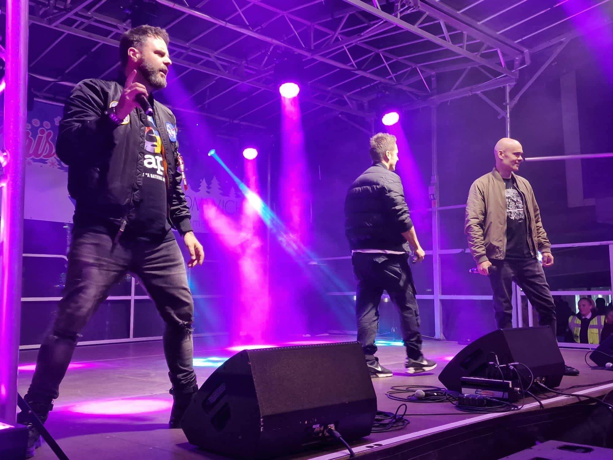 west bromwich , west bromwich bid , sandwell , christmas , 5ive , bella deanie , cannock sound , stage men ,