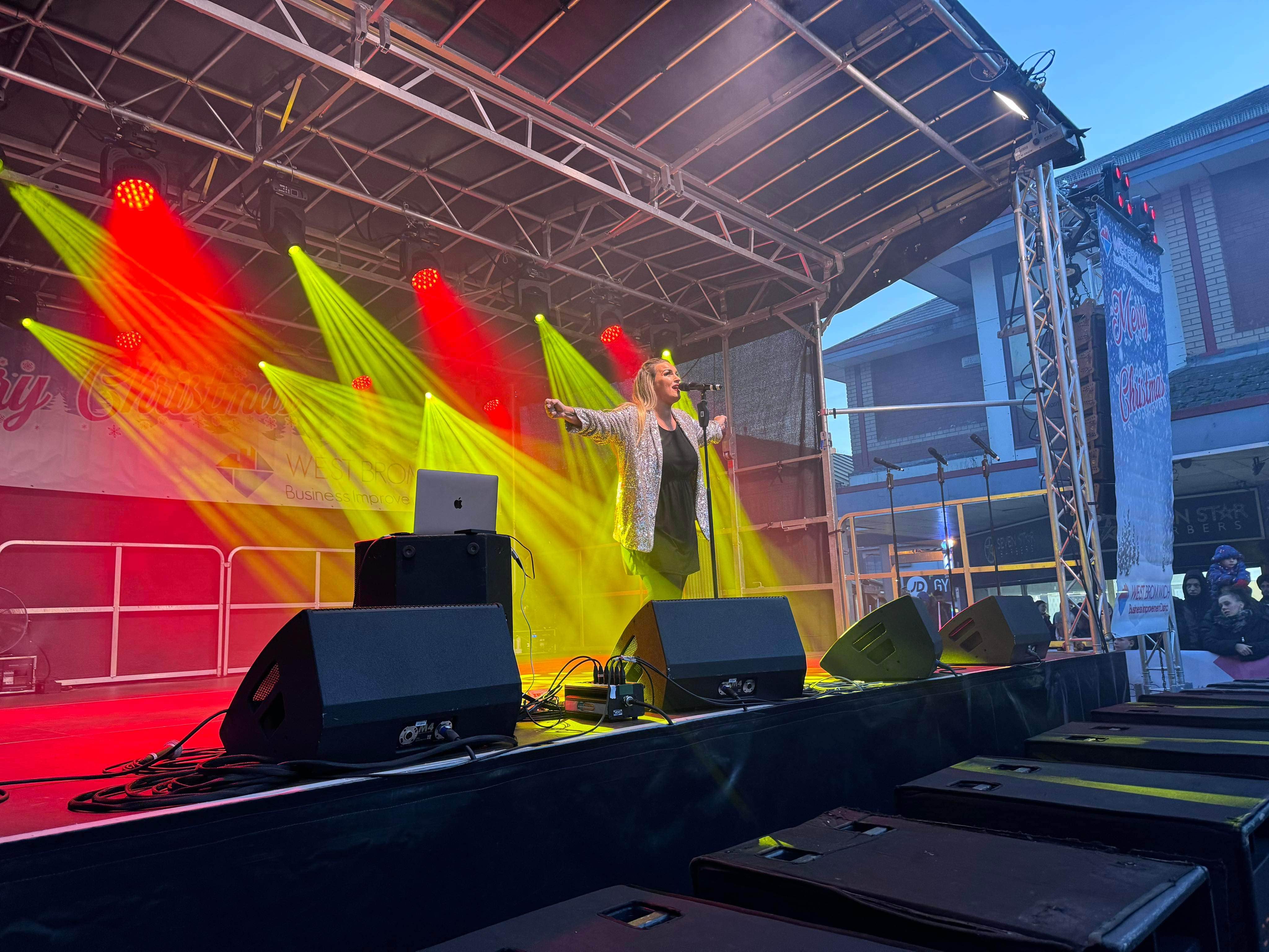 west bromwich west brom , christmas lights , christmas lights in west brom , east 17 , cannock sound hire , stage men , sound hire , stage hire ,